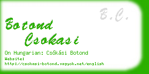 botond csokasi business card