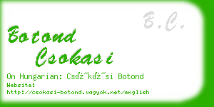 botond csokasi business card